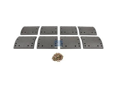 DT Spare Parts - Drum brake lining kit - 10.23000