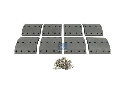 DT Spare Parts - Drum brake lining kit - 1.35003