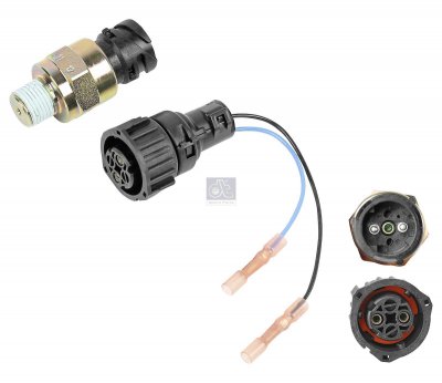 Pressure switch, with adapter cable M16 x 1,5, SPmin: 0,05 bar, SPmax: 0,3 bar DT Spare Parts 2.27007