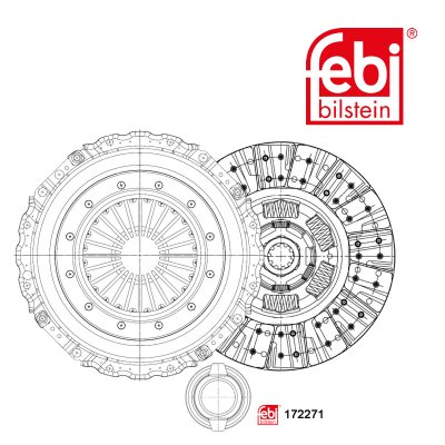 Clutch Kit - Febi 172271 - Pack Size: 1