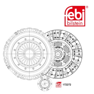 Clutch Kit - Febi 172272 - Pack Size: 1