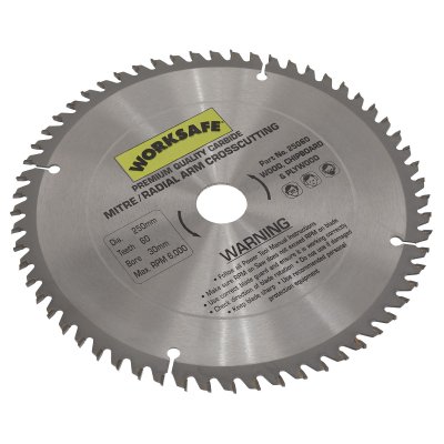 Sealey Worksafe TCT Saw Blade 250 x 30mm 60tpu