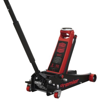 Sealey Trolley Jack 3 Tonne Low Profile Rocket Lift Red