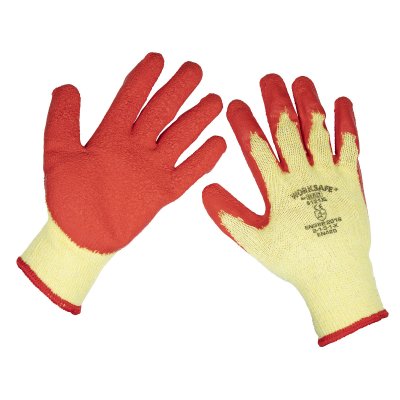 Sealey Worksafe Super Grip Knitted Gloves with Latex Palm, X-Large - Pair