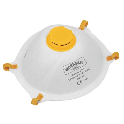 Sealey Worksafe FFP1 Valved Cup Mask - Pack of 10