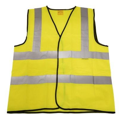 Sealey Worksafe Hi-Vis Yellow Waistcoat - Medium