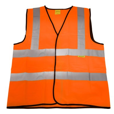 Sealey Worksafe Hi-Vis Orange Waistcoat - Large