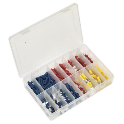 Sealey Crimp Terminal Assortment 200pc - Blue, Red & Yellow