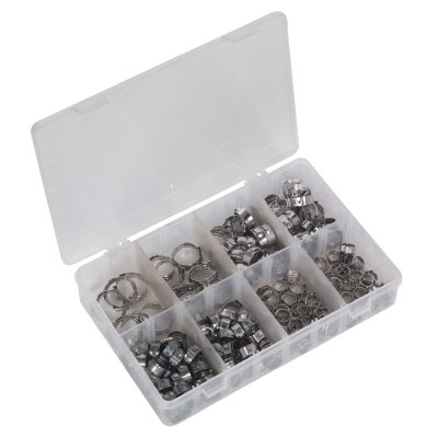 Sealey O-Clip Single Ear Assortment Stainless Steel 160pc