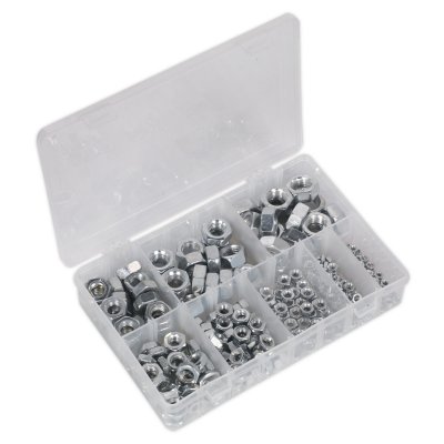 Sealey Steel Nut Assortment M4-M16 255pc