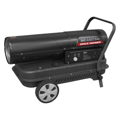 Sealey Space Warmer Kerosene/Diesel Heater with Wheels 175,000Btu/hr