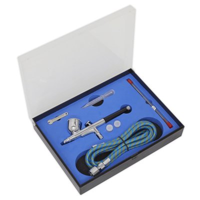 Sealey Gravity Feed Air Brush Kit