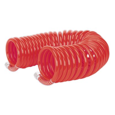 Sealey PU Coiled Air Hose with 1/4