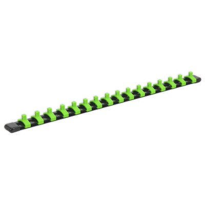 Sealey Premier Socket Retaining Rail with 16 Clips 1/4