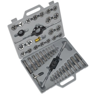 Sealey Metric Tap & Die Set Split Dies 45pc