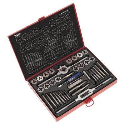 Sealey Metric Tap & Die Set Split Dies 40pc