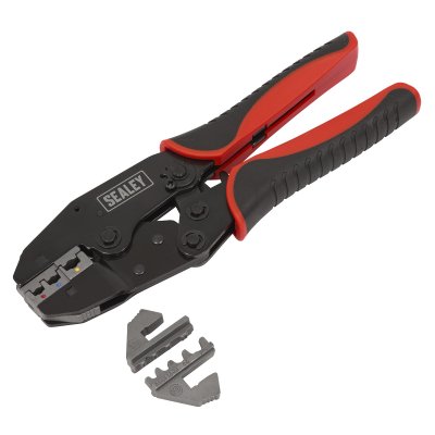 Sealey Ratchet Crimping Tool Interchangeable Jaws