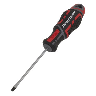 Sealey Premier GripMAX Slotted Screwdriver 3 x 75mm