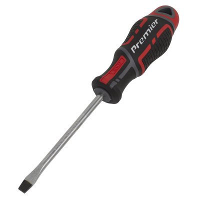 Sealey Premier GripMAX Slotted Screwdriver 6 x 100mm