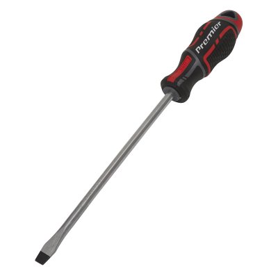 Sealey Premier GripMAX Slotted Screwdriver 8 x 200mm