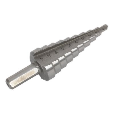 Sealey Double Flute HSS M2 Step Drill Bit 4-22mm