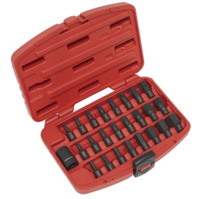 Sealey Impact TRX-Star*/Hex/Spline Bit Set 25pc 1/2