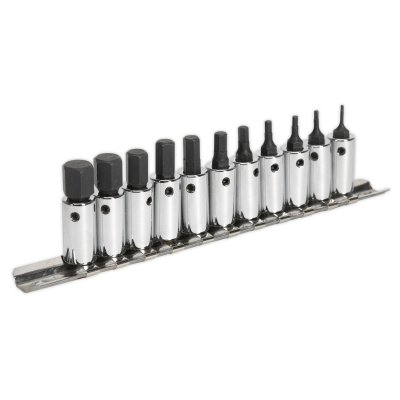 Sealey Premier Hex Socket Bit Set 1/4