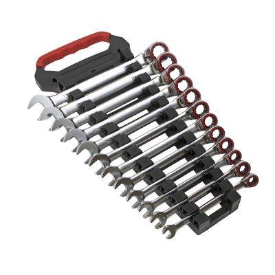 Sealey Premier Platinum Reversible Ratchet Combination Spanner Set 12pc