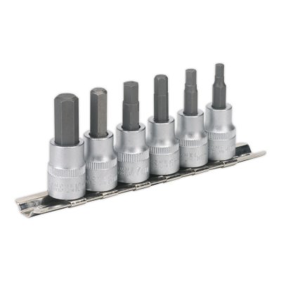 Sealey Premier Hex Key Socket Bit Set 3/8