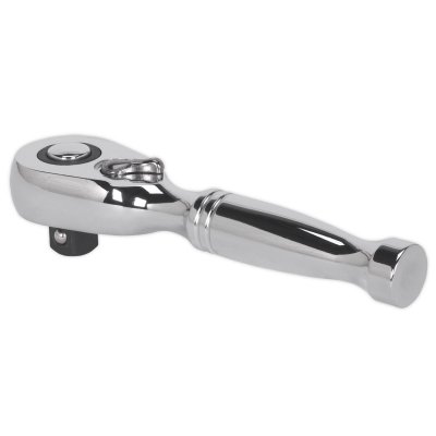 Sealey Premier Stubby Pear-Head Ratchet Wrench with Flip Reverse 3/8