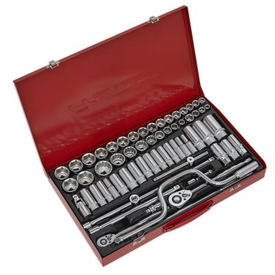 Sealey Premier Metric/Imperial/Whitworth Socket Set 3/8