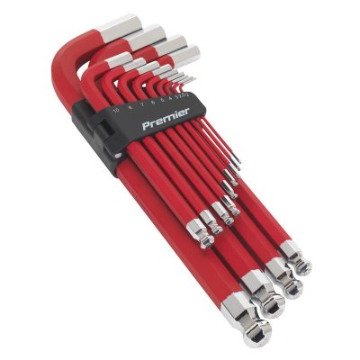 Sealey Premier Jumbo Anti-Slip Ball-End Hex Key Set 13pc