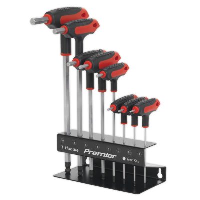 Sealey Premier T-Handle Ball-End Hex Key Set 8pc