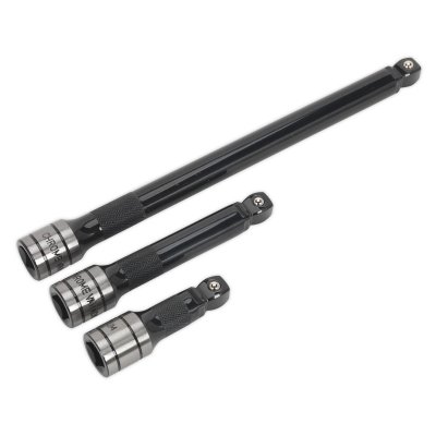 Sealey Premier Black Wobble/Rigid Extension Bar Set 1/2