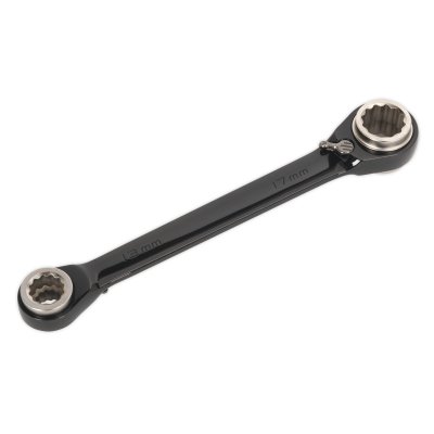 Sealey Ratchet Ring Spanner 4-in-1 Reversible Metric