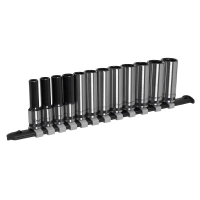 Sealey Premier Black Deep Socket Set 3/8