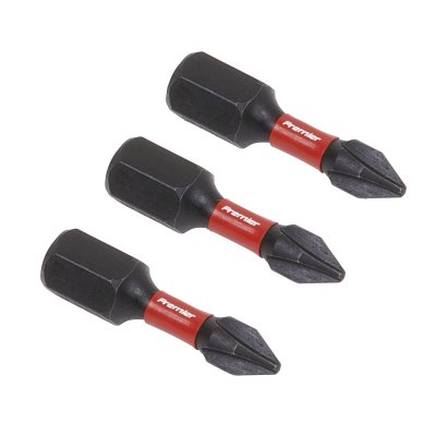 Sealey Premier Phillips Impact Power Tool Bits #1 x 25mm 3pc