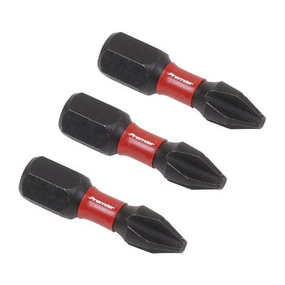 Sealey Premier Phillips Impact Power Tool Bits #2 x 25mm 3pc