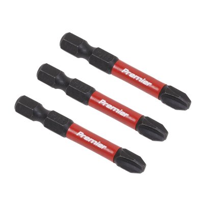 Sealey Premier Phillips Impact Power Tool Bits #3 x 50mm 3pc