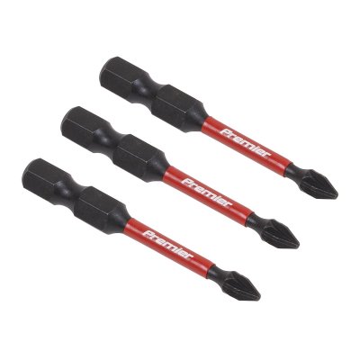 Sealey Premier Pozi Impact Power Tool Bits #1 x 50mm 3pc