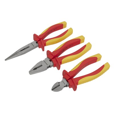 Sealey Premier Pliers Set 3pc - VDE Approved