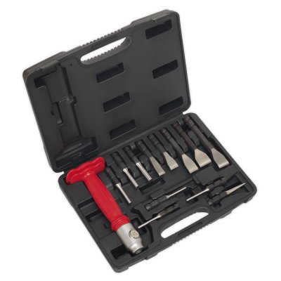 Sealey Premier Interchangeable Punch & Chisel Set 13pc