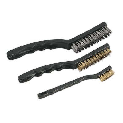 Sealey Auto Engineer's Wire Brush Set 3pc