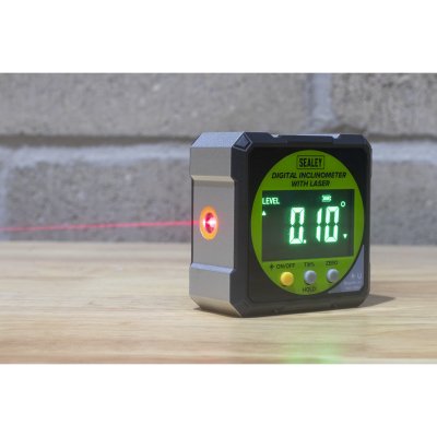 Sealey Inclinometer Digital With Laser Ondemand Truck Parts