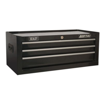 Sealey American PRO Mid-Box Tool Chest 3 Drawer - Black