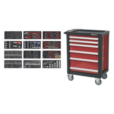 Sealey Premier Rollcab 6 Drawer with 298pc Tool Kit