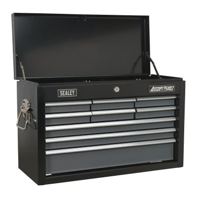 Sealey American PRO Topchest 9 Drawer - Black/Grey