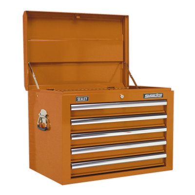 Sealey Superline PRO Topchest 5 Drawer - Orange