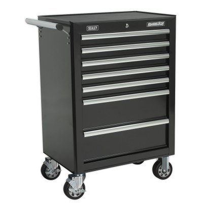 Sealey Superline PRO Rollcab 7 Drawer - Black