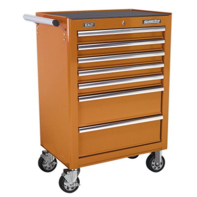 Sealey Superline PRO Rollcab 7 Drawer - Orange